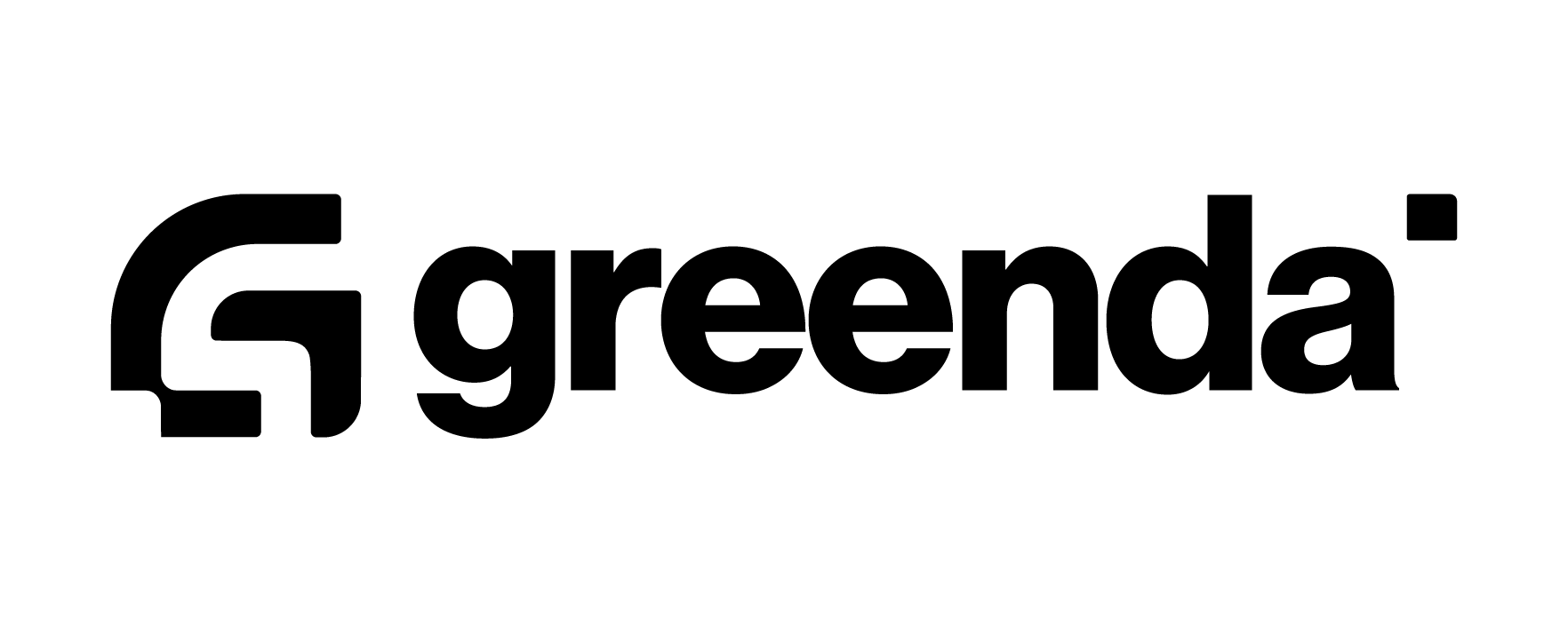 Logotipo de Greenda, negro